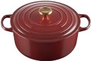 Le-Creuset-Signature-Round-28cm-Casserole-in-Garnet Sale