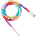 NEW-USB-A-to-USB-C-Beaded-Cable-Rainbow Sale