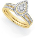 9ct-Gold-Diamond-Bridal-Set Sale