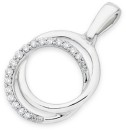 9ct-White-Gold-Diamond-Double-Circle-Pendant Sale