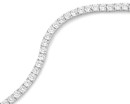 Sterling-Silver-18cm-Claw-Set-Cubic-Zirconia-Tennis-Bracelet Sale