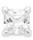 Sterling-Silver-Square-Single-Cubic-Zirconia-Stud-Mens-Earring Sale