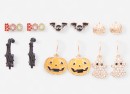 6-Pack-Halloween-BOO-Ghost-Earrings-Gold-Tone Sale