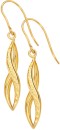 9ct-Gold-Diamond-Cut-Twist-Pointed-Hook-Drop-Earrings Sale