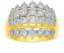 9ct-Gold-Diamond-Wide-Dress-Ring Sale