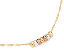 9ct-Gold-Tri-Tone-45cm-Mini-7-Rings-of-Luck-Necklet Sale