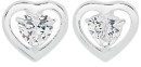 Sterling-Silver-Cubic-Zirconia-Framed-Heart-Studs Sale