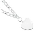 Sterling-Silver-19cm-Oval-Belcher-w-Heart-Disc-Bracelet Sale