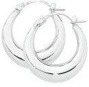 Sterling-Silver-19mm-Taper-Polished-Creole-Earrings Sale