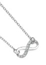 Sterling-Silver-Cubic-Zirconia-Set-Infinity-Necklet Sale