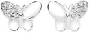 Sterling-Silver-Cubic-Zirconia-Wings-Butterfly-Studs Sale