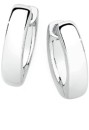 Sterling-Silver-3x12mm-Round-Edge-Solid-Huggies Sale