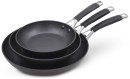 The-Cooks-Collective-Hard-Anodised-Triple-Pack-with-Silicone-Handle-20cm-24cm-and-30cm-Frypan Sale