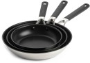 KitchenAid-Classic-Stainless-Steel-Triple-Frypan-Set-20cm-24cm-and-28cm Sale