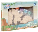 NEW-Club-House-Dinosaurs-Paint-Your-Own-Wooden-Shapes-3-Pack Sale