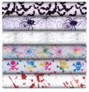 All-Halloween-Printed-Satin-Organza Sale