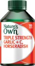 Natures-Own-Triple-Strength-GarlicC-Horseradish-150-Tablets Sale