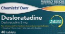 Chemists-Own-Desloratadine-40-Tablets Sale