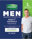 Depend-Real-Fit-Night-Defence-Underwear-Male-Large-8-Pack Sale