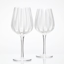 Atlas-White-Stripe-Wine-Glasses-Set-of-2-by-MUSE Sale