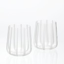 Atlas-White-Stripe-Glass-Tumblers-Set-of-2-by-MUSE Sale