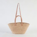 Mykonos-Jute-Beach-Bag-with-Leather-Staps-by-Pillow-Talk Sale