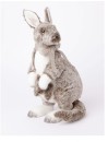 Australian-House-Garden-Eucalyptus-Plastic-Kangaroo-Decoration-with-Bow-in-Grey Sale