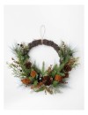 Myer-Giftorium-Harvest-Jingle-Bells-and-Faux-Berries-Half-Wreath-in-BrownGreen Sale