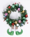 Toy-Town-Bauble-Wreath-with-Elf-Legs Sale