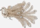 Luxe-Bejewelled-Glitter-Bird-Clip-in-Champagne Sale