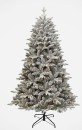 Myer-Giftorium-Arrow-Pine-Flocked-Pre-Lit-300L-Christmas-Tree-210cm Sale