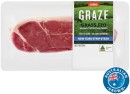 Coles-Australian-No-Added-Hormones-GRAZE-Grass-Fed-Beef-New-York-Strip-Steak-380g Sale