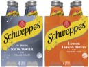 Schweppes-Mixers-Soft-Drink-or-Mineral-Water-4x300mL Sale