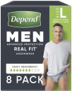 Depend-Real-Fit-Underwear-For-Men-Large-8-Pack Sale