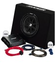 Kicker-10-Subwoofer-in-Slim-Enclosure-Plus-Amplifier-Wiring-Kit Sale