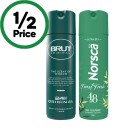 Brut-24-Hour-Antiperspirant-or-Norsca-Deodorant-130g Sale