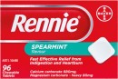 Rennie-Indigestion-Heartburn-Relief-Spearmint-96-Chewable-Tablets Sale