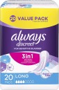 Always-Discreet-Incontinence-Pads-Long-20-Pack Sale