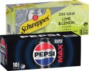 Pepsi-Solo-or-Schweppes-Infused-Natural-Water-10x375mL-Selected-Varieties Sale