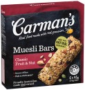 Carmans-Muesli-Bars-6-Pack-Nut-Bars-Protein-Bakes-or-Low-Carb-Bakes-5-Pack-Selected-Varieties Sale