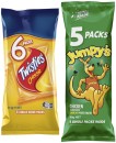 Twisties-6-Pack-or-Jumpys-or-Doritos-5-Pack Sale