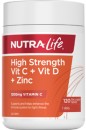 Nutra-Life-High-Strength-Vit-C-Vit-D-Zinc-120-Tablets Sale