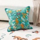 Kids-Into-the-Jungle-Embroidered-Square-Cushion-by-Pillow-Talk Sale