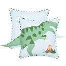 Kids-Bad-to-the-Bone-Dinosaur-Square-Cushion-by-Pillow-Talk Sale