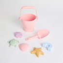 Kids-Silicone-8-piece-Pink-Beach-Bucket-Set-by-Pillow-Talk Sale