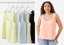 Sleeveless-Linen-Blend-Scoop-Neck-Tank Sale