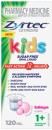 Zyrtec-Kids-Allergy-Hayfever-Relief-Bubblegum-Flavour-120mL-Liquid Sale