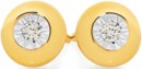 9ct-Gold-Diamond-Bezel-Stud-Earrings Sale