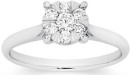 9ct-White-Gold-Diamond-Cluster-Ring Sale