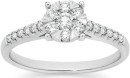 9ct-White-Gold-Diamond-Round-Cluster-Ring Sale